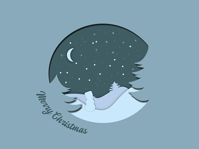 merry christmas illustration merrychristmas minimal winter