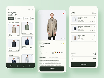 Online Shop Concept - Mobile App