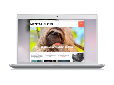 Mental Floss Redesign art direction design redesign ux visual design web