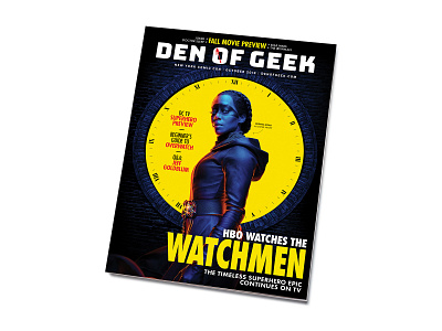 Den of Geek Watchmen Cover art direction cover design design editorial design magazine magazine cover redesign