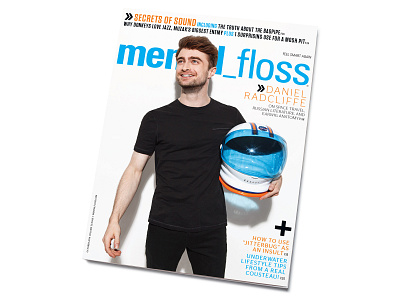Mental Floss | Daniel Radcliff art direction cover design design editorial design magazine magazine cover popculture