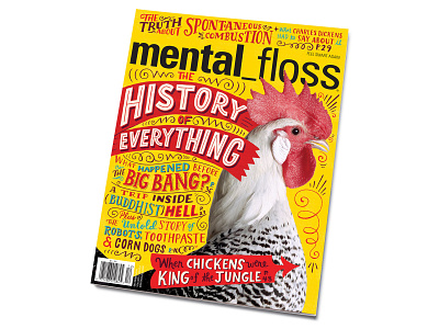 The History of Everything | Mental Floss Magazine art direction cover design design editorial design magazine magazine cover