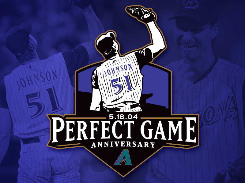 Randy Johnson - Perfect Game Anniversary by Zach Alvarez on Dribbble