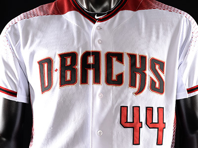 2016 Arizona Diamondbacks Home Uniform arizona baseball d backs diamondbacks numberset pattern wordmark