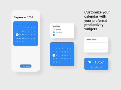 Modular Calendar Concept App by Michele Paludetti on Dribbble