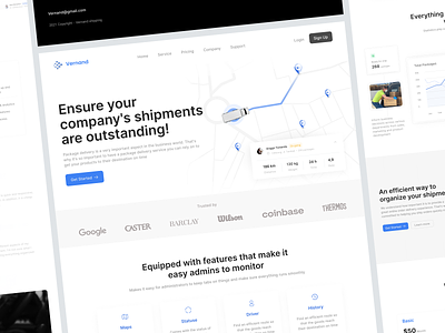 Versand - Shipping Website Landing Page