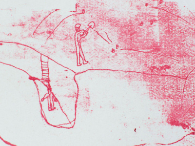 Alsace drawing illustration paper pencil screenprint