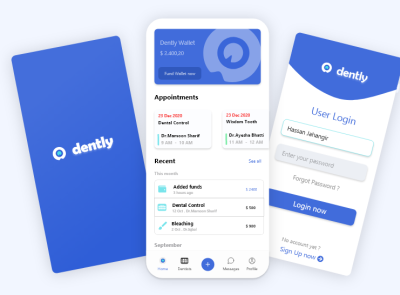 dently dentist app design