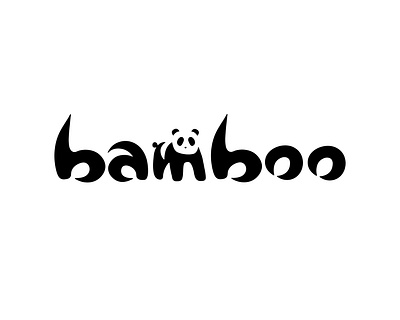 Bamboo Logo bamboo bamboo logo black white black and white blackandwhite branding daily logo challenge dailylogochallenge design flat graphic design illustrator logo panda panda logo