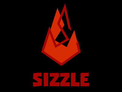 Sizzle branding design fire logo flat graphic design grill logo illustrator logo logo inspirations logo modernism minimalism rastaurant visual identity