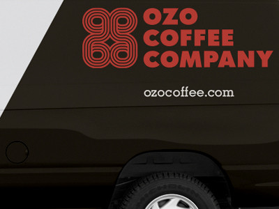Ozo Coffee Delivery Van WIP coffee custom futura logo ozo wordmark