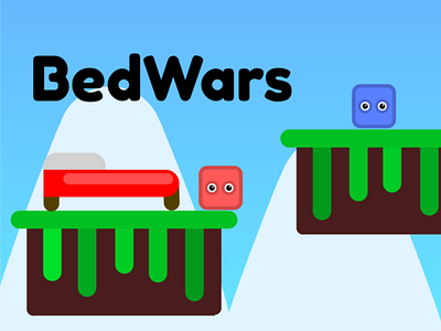 Preview of my upcoming game! // Bedwars air bedrock bedwars cool design flat hypixel illustration java minecraft scratch vector