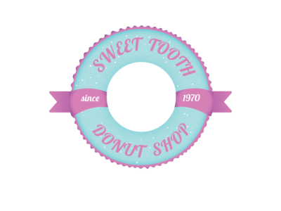 Sweet Tooth Donut Shop branding design graphic design illustration illustrator logo vector