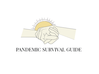 Pandemic Survival Guide branding design graphic design illustration illustrator logo typography ui ux vector