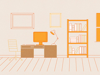 Study anglepoise animation books desk office shelves study