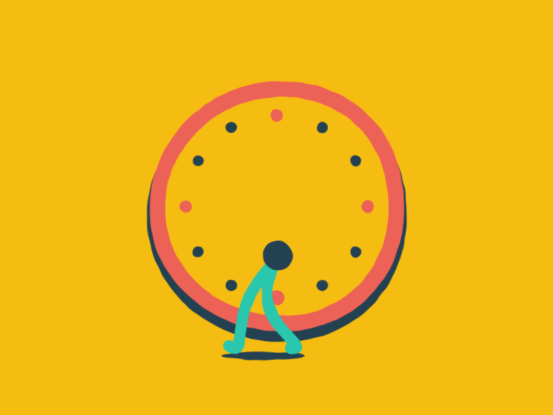 The Pursuit of Brilliance Clock by Oliver Sin on Dribbble