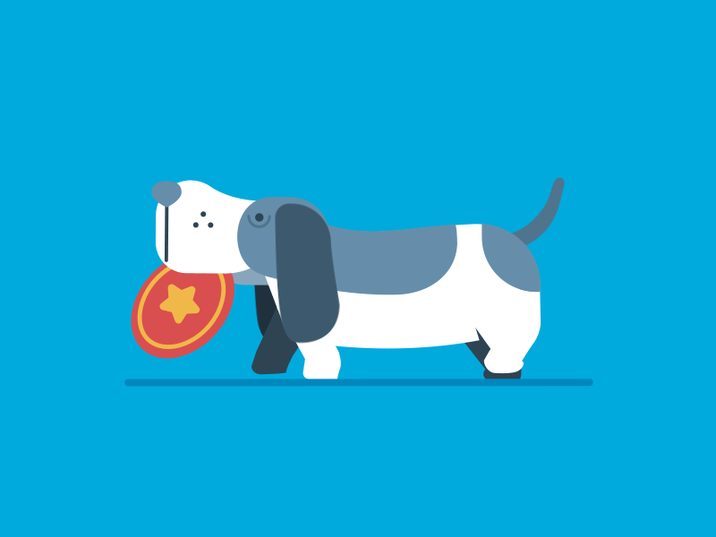 Basset Hound Walk basset hound dog frisbee gif puppy walk cycle walking