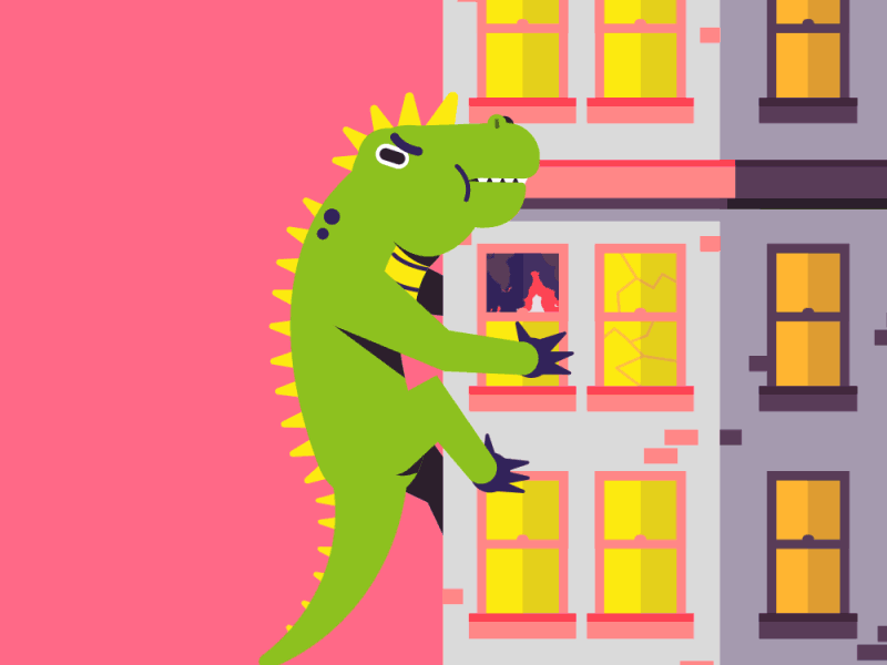 Lizzie - Rampage // Back To Bits building console fire gif lizard lizzie nes nintendo nostalgia rampage reptile retro