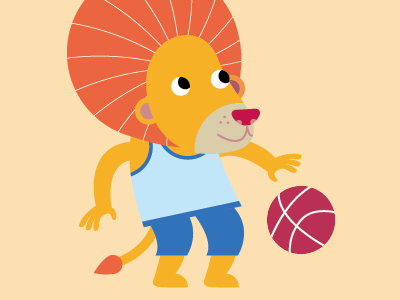 basketball lion boy