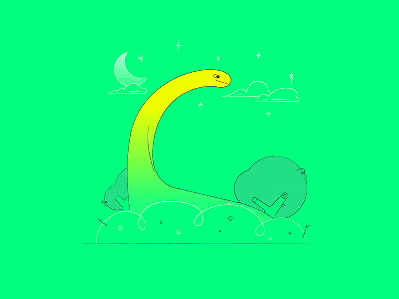 E // 36daysoftype extinction meteor dinosaur subtle loop illustration animation typography type