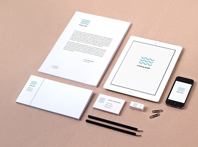 Brand ID & Stationery for Eterna Mare, Halkidiki, Greece brand branding design graphic design illustration logo typography ux vector