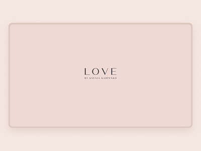 Clothing Brand Website | LOVE animation boutique brand design fashion minimal shop store typography ui ux web web design website