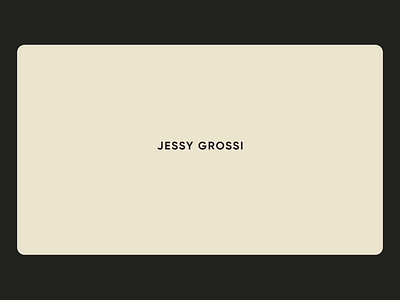 Website | Jessy Grossi advertisement animation brand branding design marketing typography ui ux web web design webdesign webdesignagency webdesigner webdesigners webdesignstudio website website design webstudio