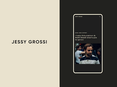 Website | Jessy Grossi brand branding design ui ux web web design webdesignagency webdesignstudio website