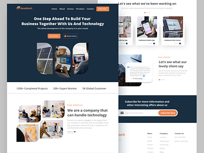 Landing Page Company profile