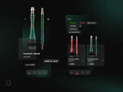 Hookah Shop mobile app design