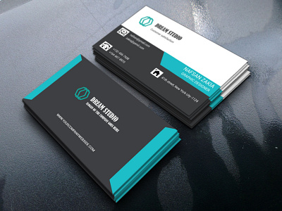 Business card 1 mockup illustrator by nafsan zakia on Dribbble