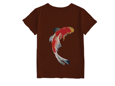 T-shirt koi illustration t shirt