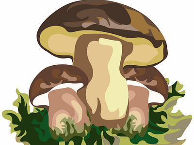 Mushroom plants 🍄 pt8 mushroom botanical ai vector