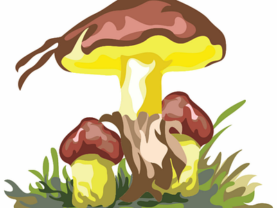 Mushroom plants 🍄 pt9 botanical mushroom ai vector