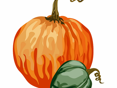 Pumpkins 🎃 pt2 pumpkins botanical ai vector