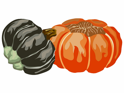 Pumpkins 🎃 pt3 pumpkins botanical ai vector