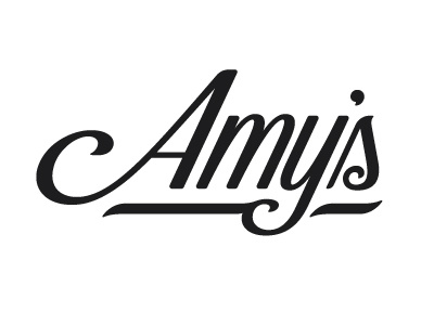 Amy's typeface brand design food identity lettering logo type typeface typography