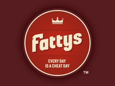 Fattys brand design fat food icon identity logo mark restaurant sandwich