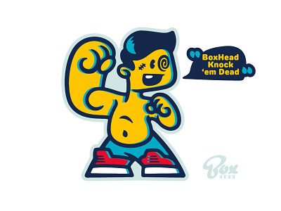 BoxHead Knock 'em Dead boxhead cartoon character cute design fight