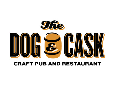 The Dog & Cask (Chosen) beer cask dog food icon logo mark pub restaurant