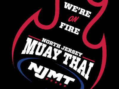 NJMT We're on Fire 2 branding design fire icon logo mark shape