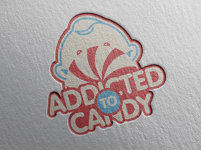 Addicted To Candy candy child color food icon kid kids logo mark type typography