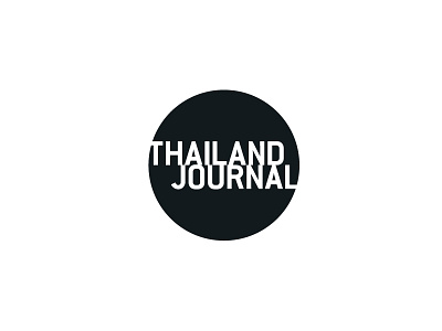 Thailand Journal Logo (Chosen) circle curve icon iconic lettering line logo mark simple type typography