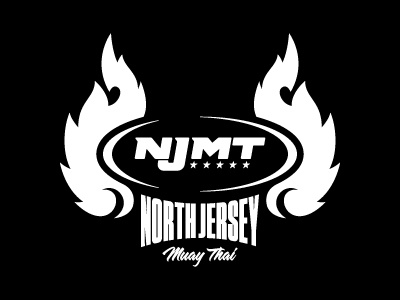 North Jersey Muay Thai athlete athletic boxing fight logo sport sports typography