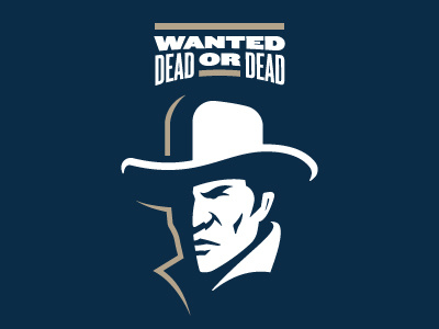 Wanted: DEAD or DEAD classic drawing hat illustration logo old retro sport type typography wanted