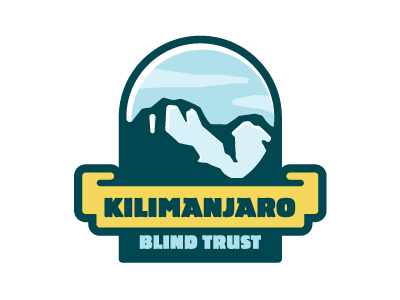 Kilimanjaro Blind Trust 2 blind icon iconic kilimanjaro logo mark mountain peak simple