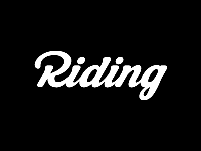 Riding logotype cafe rider caligraphy lettering motorcycle ride riding type typography