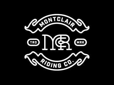 Montclair Riding Co. icon iconic logo monogram type typography