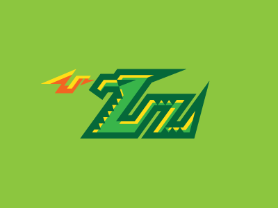 Zmaj / Dragon design dragon fire green logo