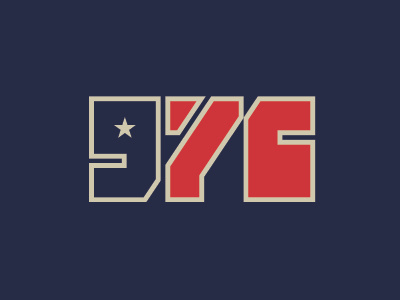 Class of '76 1776 4th of july america design independence day logo logotype star type typography use